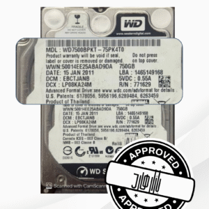 هارد معادل وسترن 750GB